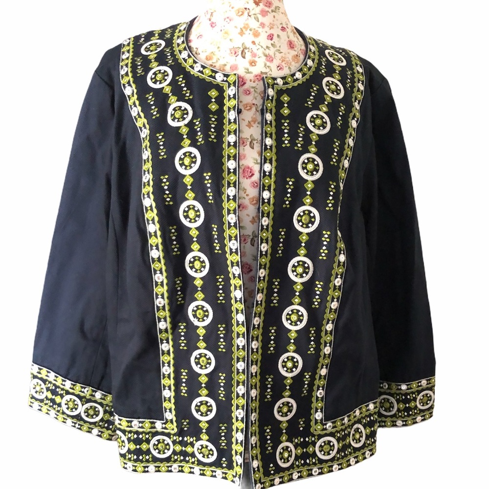 Victor Costa Occasion Embroidered Jacket Sz 2X